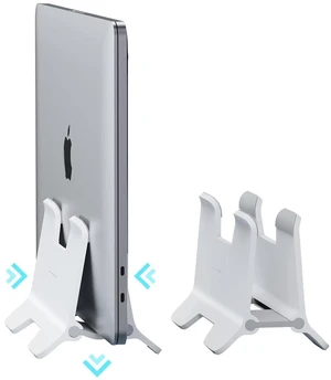 Hagibis Vertical Laptop Stand Desktop for Desk Gravity Locking Holder Dock Save Space Improves Airflow for MacBook Pro, Mac mini, Surface, HP, Dell, Chrome Book (White ABS) Hagibis Vertical Laptop Stand Desktop for Desk Gravity Locking Holder Dock Save Space Improves Airflow for MacBook Pro, Mac mini, Surface, HP, Dell, Chrome Book (White ABS)