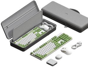 Hagibis Keyboard Bag Hard Shell Portable Travel Carrying Case, 68/87/108 Keys EVA 900D Oxford Cloth Storage Case Electronic Organizer Shockproof Waterproof (Grey, 108 Key) Hagibis Keyboard Bag Hard Shell Portable Travel Carrying Case, 68/87/108 Keys EVA 900D Oxford Cloth Storage Case Electronic Organizer Shockproof Waterproof (Grey, 108 Key)