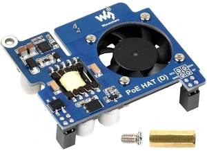 Power Over Ethernet HAT (D) for Raspberry Pi 4B/3B+, PoE HAT with Cooling Fan, IEEE 802.3af-Compliant,5V 2.5A PoE Power Output,Compatible with Raspberry Pi 4B/3B+ Official Case Power Over Ethernet HAT (D) for Raspberry Pi 4B/3B+, PoE HAT with Cooling Fan, IEEE 802.3af-Compliant,5V 2.5A PoE Power Output,Compatible with Raspberry Pi 4B/3B+ Official Case
