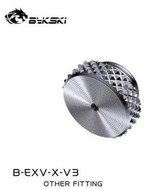 Bykski G 1/4in Pressure Exhaust Port Cap for Custom Water Cooling - Sliver (B-EXV-X-V3) Bykski G 1/4in Pressure Exhaust Port Cap for Custom Water Cooling - Sliver (B-EXV-X-V3)