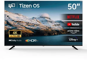FPD 50 Inch Smart TV, 4K Television Tizen OS Compatible with Samsung TV Plus, Airplay & Miracast, Dolby Audio, HDR10, HDMI, ALLM, HDMI 2.1, eARC (AT50) FPD 50 Inch Smart TV, 4K Television Tizen OS Compatible with Samsung TV Plus, Airplay & Miracast, Dolby Audio, HDR10, HDMI, ALLM, HDMI 2.1, eARC (AT50)