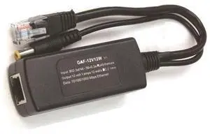 GAT-12V12W 802.3af Gigabit Poe Splitter with 12V output for Non-poe Camera PoE separator for any 12V devices GAT-12V12W 802.3af Gigabit Poe Splitter with 12V output for Non-poe Camera PoE separator for any 12V devices