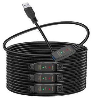 LDKCOK Active USB 3.0 Extension Cable 100ft Male to Female Extender Cord, USB Extension Cable for USB Flash Drive, Card Reader, Hard Drive, Keyboard, PlayStation, Xbox, VR, Printer, Camera, Laptop LDKCOK Active USB 3.0 Extension Cable 100ft Male to Female Extender Cord, USB Extension Cable for USB Flash Drive, Card Reader, Hard Drive, Keyboard, PlayStation, Xbox, VR, Printer, Camera, Laptop