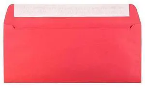 JAM PAPER #10 Business Colored Recycled Envelopes with Peel and Seal Closure - 4 1/8 x 9 1/2 - Red Recycled - Bulk 500/Box JAM PAPER #10 Business Colored Recycled Envelopes with Peel and Seal Closure - 4 1/8 x 9 1/2 - Red Recycled - Bulk 500/Box