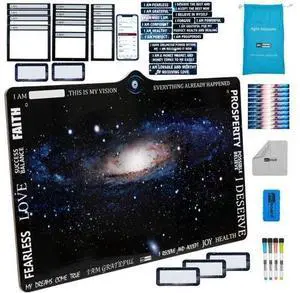 Magnetic Vision Board Kit for Manifestation & Goal Setting Full Dry Erase Vision Board with Magnetic Frames, Quote Cards & Accessories Law of Attraction Dreams & Goals Board Magnetic Vision Board Kit for Manifestation & Goal Setting Full Dry Erase Vision Board with Magnetic Frames, Quote Cards & Accessories Law of Attraction Dreams & Goals Board