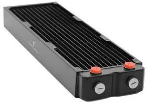 Dracaena 360mm - 45mm/1.77 inch Thick Computer Radiator, 12 Tubes Copper Water Cooling Cooler for CPU Heat Sink - Liquid Heat Exchanger Dual G1/4 Thread, Black Dracaena 360mm - 45mm/1.77 inch Thick Computer Radiator, 12 Tubes Copper Water Cooling Cooler for CPU Heat Sink - Liquid Heat Exchanger Dual G1/4 Thread, Black