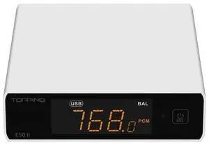 E50 II Desktop Decooder AK4497S DAC Chip TRS/RCA Line Out with Remote Control (White) E50 II Desktop Decooder AK4497S DAC Chip TRS/RCA Line Out with Remote Control (White)