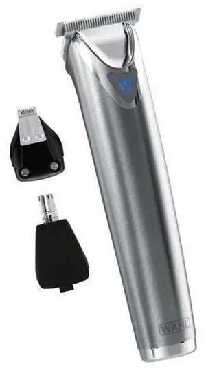 Wahl USA Stainless Steel Lithium-Ion Cordless Beard Trimmer for Men - Rechargeable All in One Men's Beard Trimmer with Rotary Ear & Nose Trimmer, & Detail Trimmer - Model 9818A Wahl USA Stainless Steel Lithium-Ion Cordless Beard Trimmer for Men - Rechargeable All in One Men's Beard Trimmer with Rotary Ear & Nose Trimmer, & Detail Trimmer - Model 9818A