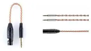UP Earphone Upgrade Cable 4Pin XLR to 4.4mm/4Pin XLR to 6.35mm Adapter Dual 3.5mm to 4.4mm XLR Headphone Cable (Headphone Cable+Adapter (4Pin XLR to 6.35mm,30cm)) UP Earphone Upgrade Cable 4Pin XLR to 4.4mm/4Pin XLR to 6.35mm Adapter Dual 3.5mm to 4.4mm XLR Headphone Cable (Headphone Cable+Adapter (4Pin XLR to 6.35mm,30cm))