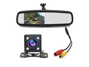 4.3inch 800X480 Car Video Player Monitor Interior Rear View Mirror Replacement with Reverse Backup Parking Camera System 4.3inch 800X480 Car Video Player Monitor Interior Rear View Mirror Replacement with Reverse Backup Parking Camera System