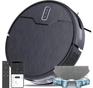 Robot Vacuum and Mop Combo, Robot Vacuum Cleaner, 6 Cleaning Modes, Large Capacity Water Tank Dustbin, Self-Charging, WiFi/App/Alexa, Ideal for Hard Floor, Carpet, Pet Hair Robot Vacuum and Mop Combo, Robot Vacuum Cleaner, 6 Cleaning Modes, Large Capacity Water Tank Dustbin, Self-Charging, WiFi/App/Alexa, Ideal for Hard Floor, Carpet, Pet Hair