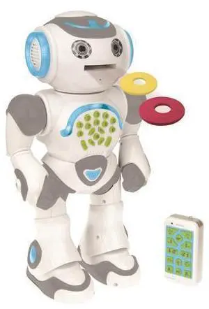 LEXiBOOK Powerman Max - Remote control Walking Talking Toy Robot STEM Programmable Dances Sings Telling 10000 Stories 300+ Learning Quiz Shooting Discs and Voice Repeat for Kids 4+ - ROB80EN White LEXiBOOK Powerman Max - Remote control Walking Talking Toy Robot STEM Programmable Dances Sings Telling 10000 Stories 300+ Learning Quiz Shooting Discs and Voice Repeat for Kids 4+ - ROB80EN White