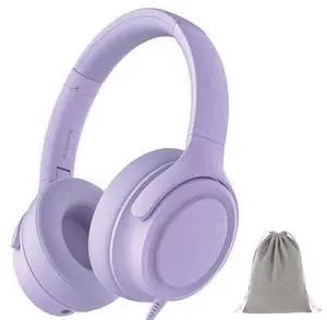 ADOOPE Wired Over-Ear Headphones with USB C Connector, Hi-Fi Stereo Sound, Noise-Isolating Ear Cups, Comfortable Fit for USB C Devices (with Bag, Purple) ADOOPE Wired Over-Ear Headphones with USB C Connector, Hi-Fi Stereo Sound, Noise-Isolating Ear Cups, Comfortable Fit for USB C Devices (with Bag, Purple)