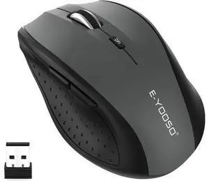E-YOOSO Wireless Mouse, Computer Mouse 18 Months Battery Life Cordless Mouse, 5 Level 4800 DPI, 6 Button Ergo Wireless Mice, 2.4G Portable USB Wireless Mouse for Laptop, Mac, Chromebook, PC, Windows E-YOOSO Wireless Mouse, Computer Mouse 18 Months Battery Life Cordless Mouse, 5 Level 4800 DPI, 6 Button Ergo Wireless Mice, 2.4G Portable USB Wireless Mouse for Laptop, Mac, Chromebook, PC, Windows