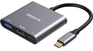 USB C to HDMI Multiport Adapter Type-C Hub Thunderbolt 3 to HDMI 4K Output USB 3.0 Port and USB-C Charging Port Digital AV Adapter for MacBook Pro/air Galaxy S8/S9 USB C to HDMI Multiport Adapter Type-C Hub Thunderbolt 3 to HDMI 4K Output USB 3.0 Port and USB-C Charging Port Digital AV Adapter for MacBook Pro/air Galaxy S8/S9