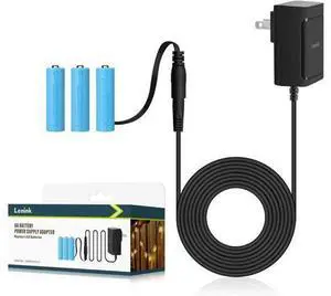 AC Power Supply Adapter for 3 AA Battery AA Battery Replacement Adapter for LED Light Decorations (Black) AC Power Supply Adapter for 3 AA Battery AA Battery Replacement Adapter for LED Light Decorations (Black)