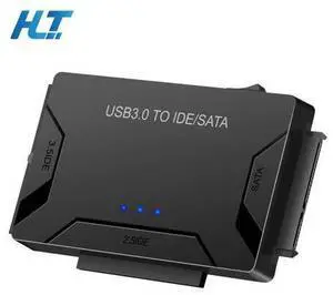 USB 3.0 to SATA & IDE Hard Disk Adapter Converter Cable for 2.5/3.5 Inch HDD/SSD Plastic Housing PVC Jacket 5Gbps Windows/Mac Black - EU Plug USB 3.0 to SATA & IDE Hard Disk Adapter Converter Cable for 2.5/3.5 Inch HDD/SSD Plastic Housing PVC Jacket 5Gbps Windows/Mac Black - EU Plug