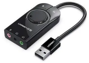 USB Sound Card External Sound Card with Volume Control USB to 3.5mm Jack Audio Adapter for Windows USB Sound Card External Sound Card with Volume Control USB to 3.5mm Jack Audio Adapter for Windows