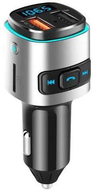 Car Transmitter Wireless BT 5.0 QC3.0 Fast Charger Hands-free Audio MP3 Player Car FM Radio Modulator Kit Car Transmitter Wireless BT 5.0 QC3.0 Fast Charger Hands-free Audio MP3 Player Car FM Radio Modulator Kit
