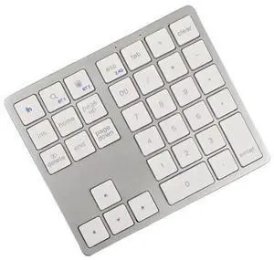 35 Key Digital Keypad Wireless BT Dual Mode Numeric Keypad Silent Mobile Phone Computer Compatible Numeric Keyboard White 35 Key Digital Keypad Wireless BT Dual Mode Numeric Keypad Silent Mobile Phone Computer Compatible Numeric Keyboard White