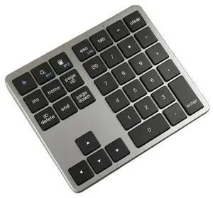 35 Key Digital Keypad Wireless BT Dual Mode Numeric Keypad Silent Mobile Phone Computer Compatible Numeric Keyboard 35 Key Digital Keypad Wireless BT Dual Mode Numeric Keypad Silent Mobile Phone Computer Compatible Numeric Keyboard