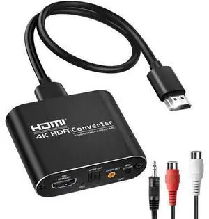 HDMI ARC Audio Extractor Converter 4K@60Hz, HDMI to Optical Toslink SPDIF + 3.5mm AUX Jack Stereo Audio Adapter Converter Splitter Inserter Embedder Support HDCP2.2 Digital PCM DTS 5.1 HDMI ARC Audio Extractor Converter 4K@60Hz, HDMI to Optical Toslink SPDIF + 3.5mm AUX Jack Stereo Audio Adapter Converter Splitter Inserter Embedder Support HDCP2.2 Digital PCM DTS 5.1