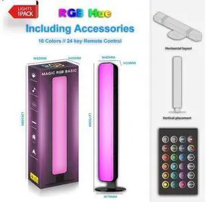USB Smart LED Light Bars RGB 16 Color Changing Music Sync Ambient Lamp Voice-Activated Music Rhythm Strips for PC Gaming Room USB Smart LED Light Bars RGB 16 Color Changing Music Sync Ambient Lamp Voice-Activated Music Rhythm Strips for PC Gaming Room