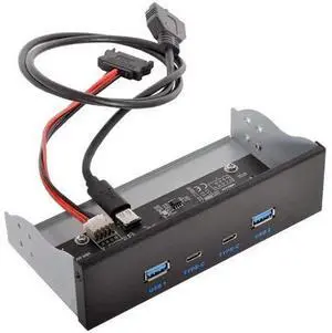 USB-C & USB 3.0 HUB 4 Ports Front Panel to Motherboard 20Pin Connector Cable for 5.25" CD-ROM Bay USB-C & USB 3.0 HUB 4 Ports Front Panel to Motherboard 20Pin Connector Cable for 5.25" CD-ROM Bay