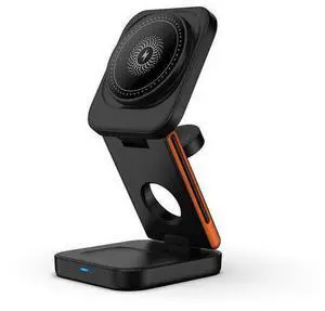 Three-in-One Folding Magnetic 15W Fast Charging Wireless Charger Multifunction for Apple Mobile Phone Charger with Suction Three-in-One Folding Magnetic 15W Fast Charging Wireless Charger Multifunction for Apple Mobile Phone Charger with Suction
