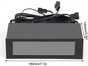 5.25" Drive Bay PC Computer CPU Cooling LCD Front Panel Temperature Controller Fan Speed Control for Desktop Computer 5.25" Drive Bay PC Computer CPU Cooling LCD Front Panel Temperature Controller Fan Speed Control for Desktop Computer