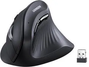 Vertical Wireless (Bluetooth 5.0+2.4G) Ergonomic Mouse with 5 Buttons 1000/1600/2000/4000 DPI Pre of Mouse Arm Vertical Mouse Compatible with PC/Laptop/Tablet Black Vertical Wireless (Bluetooth 5.0+2.4G) Ergonomic Mouse with 5 Buttons 1000/1600/2000/4000 DPI Pre of Mouse Arm Vertical Mouse Compatible with PC/Laptop/Tablet Black