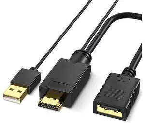 4K HDMI to DP Adapter HDMI to DisplayPort Adapter Cable 4K@60HZ Male to Female for Source Device to DP Display 4K HDMI to DP Adapter HDMI to DisplayPort Adapter Cable 4K@60HZ Male to Female for Source Device to DP Display