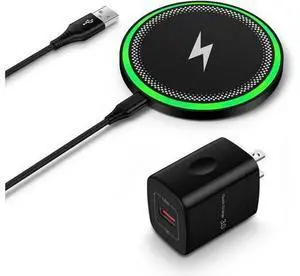 Wireless Charger Fast Charging Pad for Galaxy S25 Ultra/S24 Plus/S24 FE/S24Ultra/S23+/S22/S21/S20 15W Wireless Phone Charger Android Charging Station Mat for Google Pixel 9 Pro 8A with Adapter Wireless Charger Fast Charging Pad for Galaxy S25 Ultra/S24 Plus/S24 FE/S24Ultra/S23+/S22/S21/S20 15W Wireless Phone Charger Android Charging Station Mat for Google Pixel 9 Pro 8A with Adapter