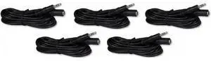 Five Pack of YCS Basics 12 Foot 3.5mm Headphone Extension Cables Male/Female Five Pack of YCS Basics 12 Foot 3.5mm Headphone Extension Cables Male/Female