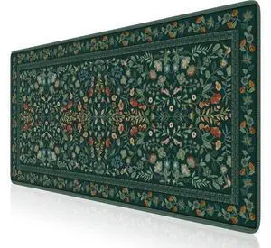 Desk Mat for Keyboard and Mouse Large Mouse Pad Desk Pad Mat Anti-Slip Big Mousepad with Stitched Edges for Computer Desktop(Deep Green) Desk Mat for Keyboard and Mouse Large Mouse Pad Desk Pad Mat Anti-Slip Big Mousepad with Stitched Edges for Computer Desktop(Deep Green)