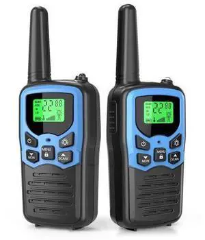 SOEWIOU Walkie Talkies,Long Range Walkie Talkies for Adults Two-Way Radios with 22 Channels FRS VOX Scan LCD Display with LED Flashlight for Field, Survival Biking Hiking Camping 2 Pack (Blue) SOEWIOU Walkie Talkies,Long Range Walkie Talkies for Adults Two-Way Radios with 22 Channels FRS VOX Scan LCD Display with LED Flashlight for Field, Survival Biking Hiking Camping 2 Pack (Blue)