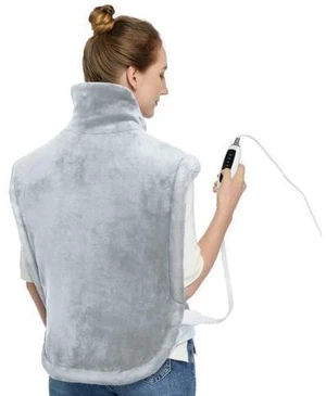 SOEWIOU Heating Pad for Neck and Shoulders Back Pain Relief, Weighted Electric Heating Pads with Auto Shut Off, Full Body Large Back Heat Pad, Fast Heating and 4 Heat Settings (Grey, 33"x22") SOEWIOU Heating Pad for Neck and Shoulders Back Pain Relief, Weighted Electric Heating Pads with Auto Shut Off, Full Body Large Back Heat Pad, Fast Heating and 4 Heat Settings (Grey, 33"x22")