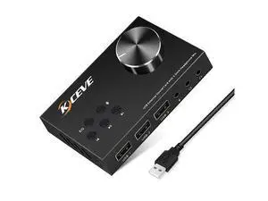 Usb Volume Control Knob Multimedia Audio Controller, Usb Hub With Audio Adapter, External Sound Card With 3.5Mm Headphone Microphone Jack For Windows, Mac, Linux, Pc, Laptop, Desktop Usb Volume Control Knob Multimedia Audio Controller, Usb Hub With Audio Adapter, External Sound Card With 3.5Mm Headphone Microphone Jack For Windows, Mac, Linux, Pc, Laptop, Desktop