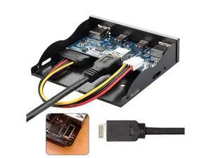 Usb 3.1 Front Panel Header To Usb-C & Usb 3.0 Hub 4 Ports Front Panel Motherboard Cable For 3.5" Floppy Bay Usb 3.1 Front Panel Header To Usb-C & Usb 3.0 Hub 4 Ports Front Panel Motherboard Cable For 3.5" Floppy Bay