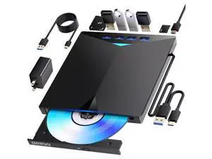 Support for Blu-ray Drive, Support for Blu-ray DVD/CD Player/Read/Write, USB 3.0 &/Type-C, Support for Blu-ray Player, Windows 7-11 & Mac, PC-Compatible, M-DISC(Black) Support for Blu-ray Drive, Support for Blu-ray DVD/CD Player/Read/Write, USB 3.0 &/Type-C, Support for Blu-ray Player, Windows 7-11 & Mac, PC-Compatible, M-DISC(Black)