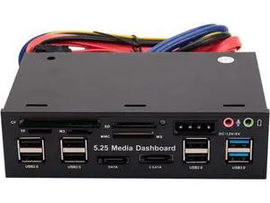 5.25 Inch USB 3.0 Front Panel Pc USB 3.0/2.0 Hub E-Sata Sata Audio Multi Card Reader for Computer Case Optical Drives Bay/2415 5.25 Inch USB 3.0 Front Panel Pc USB 3.0/2.0 Hub E-Sata Sata Audio Multi Card Reader for Computer Case Optical Drives Bay/2415