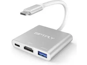 USB C to HDMI Adapter 3-in-1 USBC Digital AV Multiport Adapter USB Type C Converter to 4K@30Hz HDMI USB 3.0 100W PD for MacBook Pro/Air iPad Pro Chromebook HP Surface USB C to HDMI Adapter 3-in-1 USBC Digital AV Multiport Adapter USB Type C Converter to 4K@30Hz HDMI USB 3.0 100W PD for MacBook Pro/Air iPad Pro Chromebook HP Surface