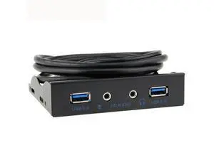 FOR 3.5 Floppy Bay Internal 20Pin to 2 Port USB 3.0 HUB and HD Audio 3.5-in PC Floppy Front Panel Kimisohand FOR 3.5 Floppy Bay Internal 20Pin to 2 Port USB 3.0 HUB and HD Audio 3.5-in PC Floppy Front Panel Kimisohand