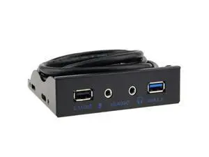 FOR USB3.0 port 13.5 inches of metal front panel USB Hub with a USB2.1A charging port 1 HD audio interface 1 microphone port FOR USB3.0 port 13.5 inches of metal front panel USB Hub with a USB2.1A charging port 1 HD audio interface 1 microphone port