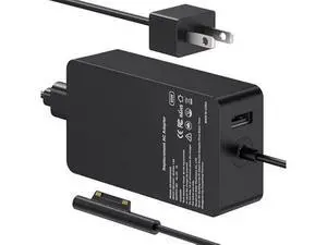 Surface Pro Laptop Charger 65W Compatible with Microsoft Surface Pro 7, 10, 9, 8, 7+, 6, 5, 4, 3, X, Windows Surface Laptop 6, 5, 4, 3, 2, 1, Surface Go Tablet, Surface Book 3, 2, 1, Support 44W, 36W Surface Pro Laptop Charger 65W Compatible with Microsoft Surface Pro 7, 10, 9, 8, 7+, 6, 5, 4, 3, X, Windows Surface Laptop 6, 5, 4, 3, 2, 1, Surface Go Tablet, Surface Book 3, 2, 1, Support 44W, 36W