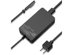 Surface Charger 44W 15V 2.58A Power Supply AC Adapter Charger for Surface Pro 3/4/5/6/7 Surface Laptop 3/2/1 Surface Go/Book with 6ft Power Cord Surface Charger 44W 15V 2.58A Power Supply AC Adapter Charger for Surface Pro 3/4/5/6/7 Surface Laptop 3/2/1 Surface Go/Book with 6ft Power Cord