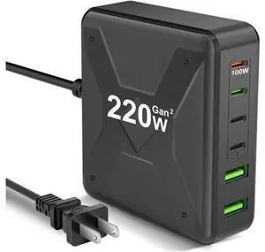 MacBook Pro/Air USB C Charging Station - 6-Port Fast Charger 100W USB C Laptop Charger for iPad Series iPhone 14/13Pro Max/12 Galaxy Note MacBook Pro/Air USB C Charging Station - 6-Port Fast Charger 100W USB C Laptop Charger for iPad Series iPhone 14/13Pro Max/12 Galaxy Note