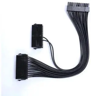 Wonderful Direct Dual PSU Cable,Dual Power Supply 24Pin ATX Motherboard Mainboard Adapter 24PIN Connector Cable Mining Extension Cable (1Pack Dual PSU Cable) Wonderful Direct Dual PSU Cable,Dual Power Supply 24Pin ATX Motherboard Mainboard Adapter 24PIN Connector Cable Mining Extension Cable (1Pack Dual PSU Cable)
