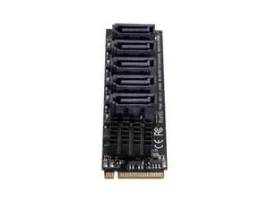 PCI Express to SATA 3.0 6Gbps 5 Ports Adapter Extension Card JMB585 2280 Converter Hard Drive NGFF NVME M-Key PCI Express to SATA 3.0 6Gbps 5 Ports Adapter Extension Card JMB585 2280 Converter Hard Drive NGFF NVME M-Key