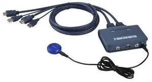 2 Ports VGA DVI 4K HDMI-compatible KVM Switch Keyboard Mouse USB Share Switcher Splitter Box With Remote Split KVM Controller(HD KVM) 2 Ports VGA DVI 4K HDMI-compatible KVM Switch Keyboard Mouse USB Share Switcher Splitter Box With Remote Split KVM Controller(HD KVM)